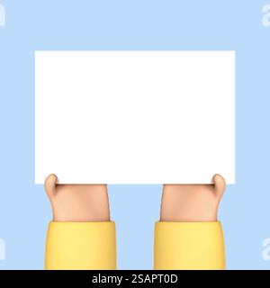Hands holding blank sign board. Vector sketch, Hand drawn illustration ...
