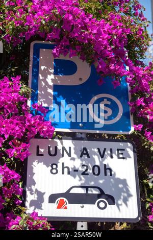 Mexican Car Parking sign Stock Photo