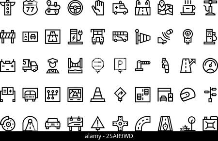 High-Quality Vector Icons Collection with Editable Stroke. Ideal for Professional and Creative Projects. Stock Vector