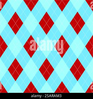 vector seamless argyle pattern design Stock Vector