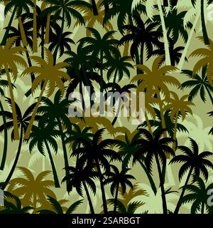 vector jungle camouflage pattern Stock Vector