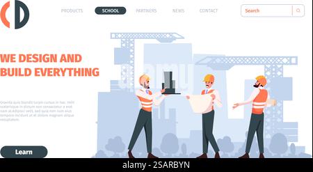 Building process concept place, cartoon style Stock Vector Image & Art ...