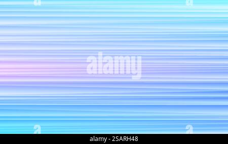 Abstract horizon speed stripes lines pattern on blue hologram color background. Modern futuristic technology geometric texture design. Design for cover template, poster, banner. Vector illustration Stock Vector
