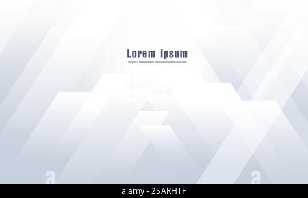 Geometric light gray minimal subtle abstract background vector ...