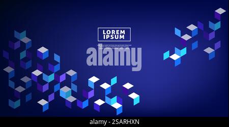 Abstract geometric background, vector illustrator Stock Vector