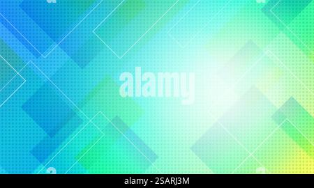 Abstract blue geometric shapes background, vector illustrator Stock Vector