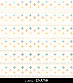 Seamless patterns, hand-drawn in graphic style used for fabric, textile, print, background and decorative wallpaper Stock Vector