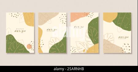 Minimal cover template design Stock Vector