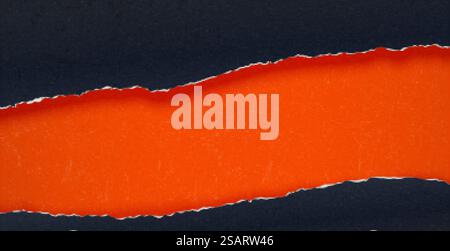 Orange Ripper Paper Orange Ripped paper background, banner template. llustration of orange ...