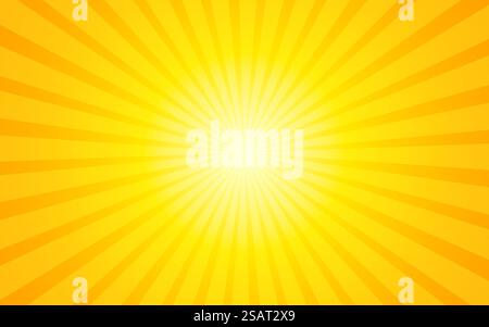 Abstract Yellow Sun rays vector background. Summer sunny 4K design ...