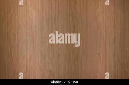 Wood texture vector background. Realistic wooden table in top view. Dark brown oak pattern for Brochure, Flyer, Poster, leaflet, Book cover, Banner, wallpaper. EPS10 Stock Vector