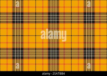 Thanksgiving pattern texture plaid, diagonal check tartan fabric. Quiet textile vector background seamless in bright and black colors. Stock Vector