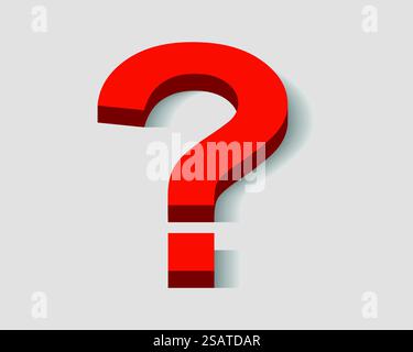 Large question mark. Searching for answer. Vector illustration. Stock Vector