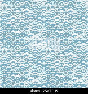 Chinese cloud or river seamless pattern vector. Traditional Asian background witrh abstract design. Stock Vector