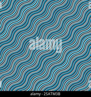 Hypnotic wave seamless pattern. Vector illustration. Flat design. EPS10.. Hypnotic wave seamless pattern Stock Vector