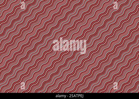 Red hypnotic wave seamless background. Vector illustration. Flat design. EPS10.. Red hypnotic wave seamless background Stock Vector