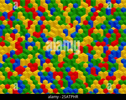 Seamless pattern brick pieces game background. Old video game square ...