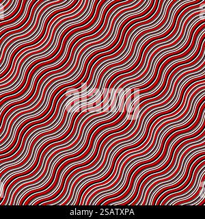 Red hypnotic wave seamless pattern. Vector illustration. Flat design. EPS10.. Red hypnotic wave seamless pattern Stock Vector