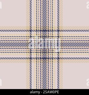 Plaid check pattern in pink. Seamless fabric texture. Tartan textile print design.. Plaid check pattern in pink. Seamless fabric texture. Tartan textile print. Stock Vector