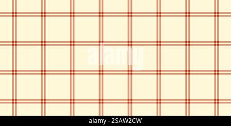 Customer background check vector, 1940s pattern fabric plaid. Tweed tartan texture textile seamless in orange and cornsilk color. Stock Vector
