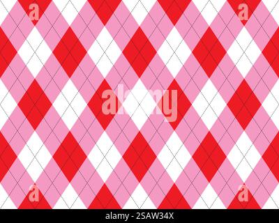 Argyle pattern seamless. Fabric texture background. Classic argill vector ornament. Stock Vector