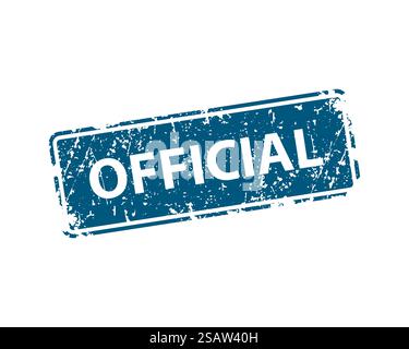 Official Rubber Stamp Official Rubber Grunge Stamp Seal Vector