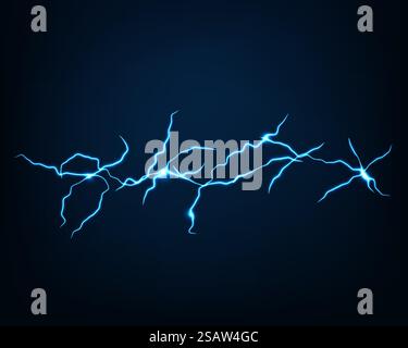 Abstract background vector electric light. Spark flash effect. Bright curved line. Neon glowing curves. Stock Vector