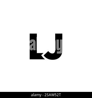 Trendy letter L and J, LJ logo design template. Minimal monogram initial based logotype for company identity. Stock Vector