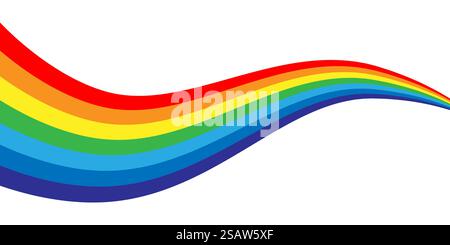 Rainbow vector illustration. Colorful abstract design. Color graphic symbol rain bow spectrum.. Rainbow vector illustration. Colorful abstract design. Color graphic symbol rain bow. Stock Vector