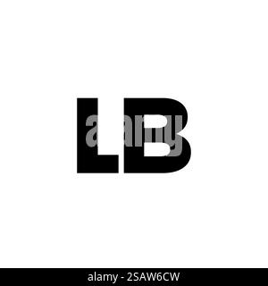 Trendy letter L and B, LB logo design template. Minimal monogram initial based logotype for company identity. Stock Vector