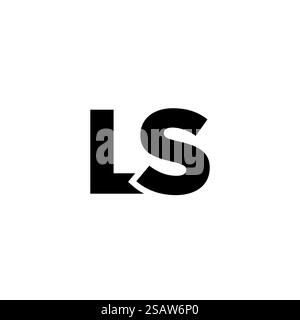 Trendy letter L and S, LS logo design template. Minimal monogram initial based logotype for company identity. Stock Vector