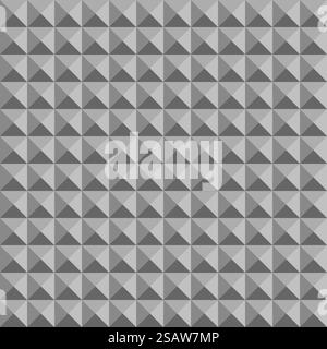 Metal texture cube build abstract seamless pattern. Vector background.. Metal texture cube build abstract seamless pattern Stock Vector