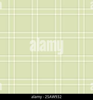 Plaid tartan vector of pattern background fabric with a check textile texture seamless in light color. Stock Vector