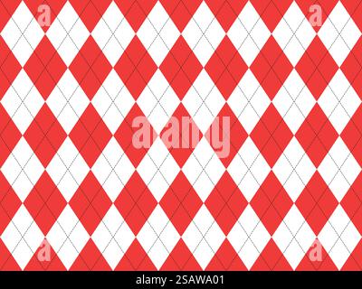 Argyle pattern seamless. Fabric texture background. Classic argill vector ornament. Stock Vector
