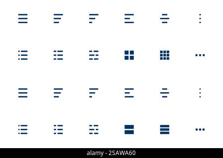 Line hamburger icon menu for mobile navigation. Vector interface symbol for app or website. Stock Vector