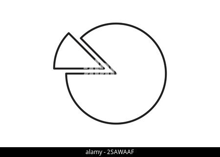 Round graphic fraction circle shape vector element. Geometric diagram division section icon. Chart divide wheel.. Round graphic fraction circle shape vector element. Geometric diagram division section icon. Stock Vector