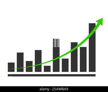 Charts and graphs vector. Diagram icon template. Stock Vector