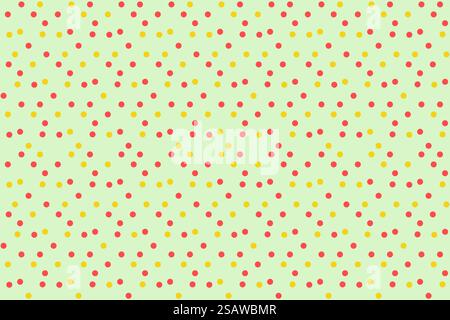 Vintage polka dots in scatter background seamless pattern. Vector illustration. . Vintage polka dots in scatter background seamless pattern Stock Vector