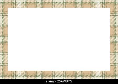 Vintage frame vector. Scottish border pattern retro style. Beauty empty background, template for photo, portrait, album. Tartan plaid ornament.. Vintage frame vector. Scottish border pattern retro style. Tartan plaid ornament. Stock Vector