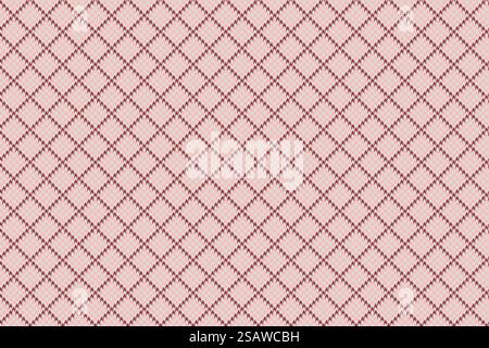 Textile fabric background. Check seamless tartan. Vector pattern texture plaid in light and red colors.. Textile fabric background. Check seamless tartan. Vector pattern texture plaid. Stock Vector