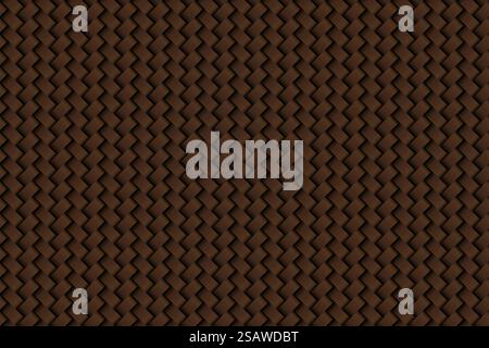 Texture of leather weave brown seamless pattern. Vector background.. Texture of leather weave brown background seamless pattern Stock Vector