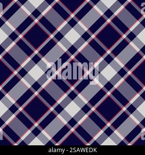 Plaid pattern seamless. Check fabric texture. Stripe square background. Vector textile design tartan. Stock Vector