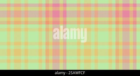 Argyle tartan pattern plaid, valentines texture vector background. Holiday check textile fabric seamless in light and amber color. Stock Vector