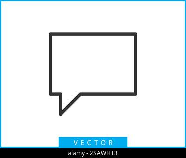 Talk bubble speech icon. Blank empty bubbles vector design elements. Chat on line symbol template. Dialogue balloon sticker silhouette. Stock Vector