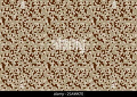 safari camouflage seamless pixel pattern vector illustration. safari camouflage seamless pixel pattern Stock Vector