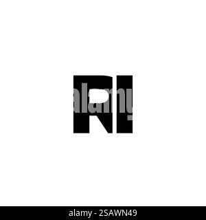 RI Logo template design. Initial letter logo template design Stock ...