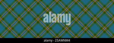 Easter fabric textile check, unique tartan texture pattern. Infinity seamless plaid background vector in cyan and green color.. Easter fabric textile check, unique tartan texture pattern. Infinity seamless plaid background vector in cyan and green colors. Stock Vector