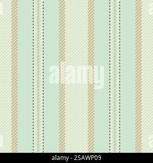 Trendy seamless vertical lines, path background vector texture. Classical pattern textile stripe fabric in light and beige color. Stock Vector