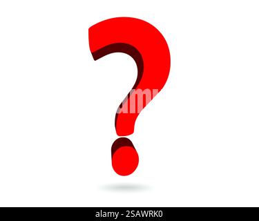 Large question mark. Searching for answer. Vector illustration. Stock Vector