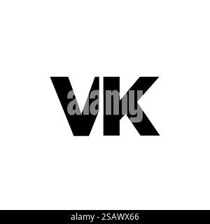 VK logo. V K design. White VK letter. VK/V K letter logo design ...